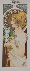Fjeren, 1899. af Alphonse Mucha