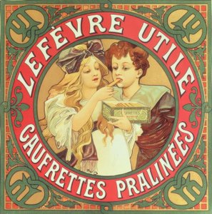 Lefèvre-Utile / Praline wafers af Alphonse Mucha