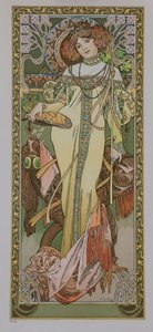 De fire årstider: Efterår, 1900. af Alphonse Mucha