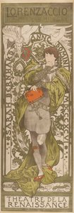 Lorenzaccio, 1896 af Alphonse Mucha