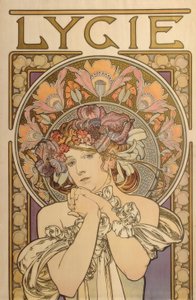 Lygie - Reproduktion af dekorative værker af Mucha af Alphonse Mucha