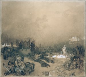 Efter slaget på bjerget Vítkov af Alphonse Mucha