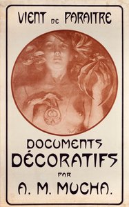 Plakat af Alphonse Mucha (1860-1939) af Alphonse Mucha - Størrelse 45x75 cm Privat samling