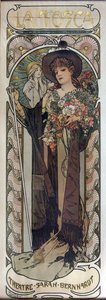 Plakat til skuespillet La Tosca af Victorien Sardou, 1899 af Alphonse Mucha