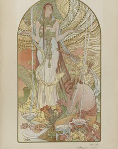 Salambô af Alphonse Mucha