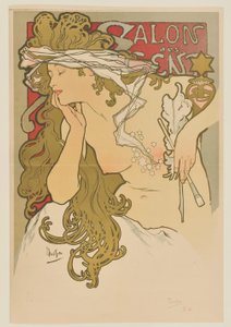 [Salon des Cent. Marts-april 1896 (prøvetryk)] af Alphonse Mucha