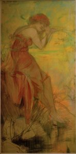 sommer af Alphonse Mucha