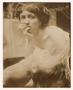 Studie til et dekorativt panel, 1908 (gelatinesølvtryk) af Alphonse Mucha