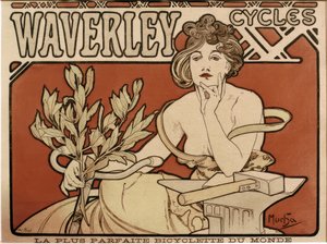 Waverley cykler af Alphonse Mucha