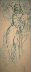 Vinter af Alphonse Mucha