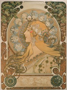 Stjernetegn af Alphonse Mucha