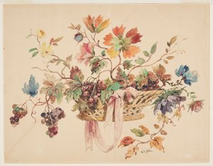 Design til broderi eller gobelin af Alphonse de Neuville