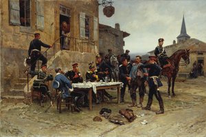 Sendebæreren, 1880. af Alphonse de Neuville