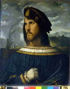 Cesare Borgia (1475 til 1507). maleri af Altobello Melone 1500-tallet. Carrara Academy. Bergamo