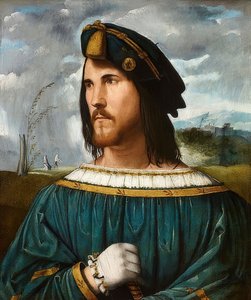 Portræt af en gentleman (kendt som Cesare Borgia). Zw. 1500 og 1524