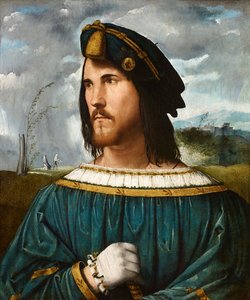 Portræt af en gentleman kendt som Cesare Borgia, mellem 1500 og 1524.