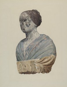 Galionsfigur fra skonnert "Polly" af Alton K. Skillin