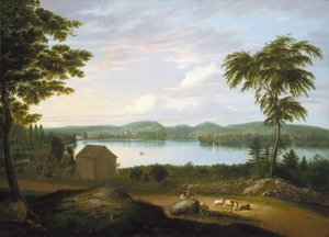 Udsigt over Springfield ved Connecticut-floden, 1819