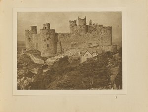 Harlech Slot fra klippen af Alvin Langdon Coburn