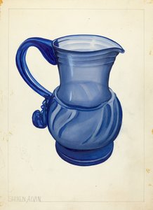 Blæst glas - kande af Alvin Shiren