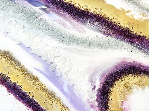 Ametyst-guld-geode-flow af Alyson Storms