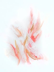 Fluid Blush Gold – Abstrakt af Alyson Storms