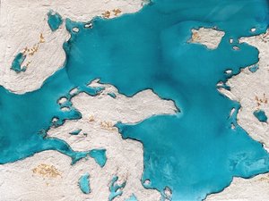 Kort over Turquoise Gold Island af Alyson Storms