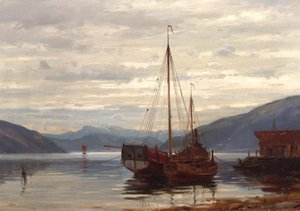 Norsk  Fest fra Balestrand Fest fra Balestrand af Amaldus Nielsen