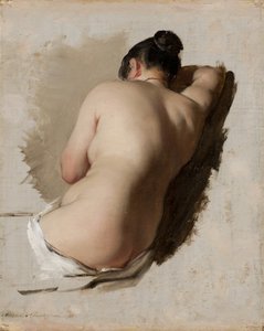 Study of a Nude, ca. 1850 (olie på lærred)