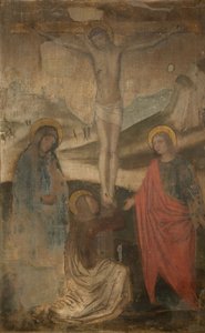 Korsfæstelsen med Jomfru, Johannes og Magdalen, 1470-1523.