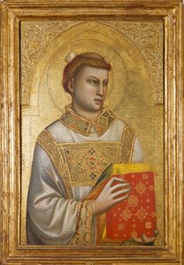 Repræsentation af Sankt Stefan (Maleri på træ, ca. 1320-1325) af Ambrogio Bondone (workshop) Giotto