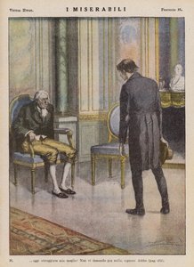 Illustration til Les Miserables af Victor Hugo (farvelitografi)