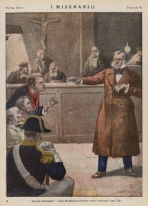 Illustration til Les Miserables af Victor Hugo (farvelitografi)