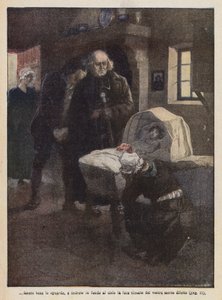 Illustration til Les Miserables af Victor Hugo (farvelitografi) af Ambrogio Lombardi