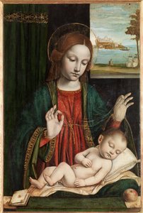 Madonna og det sovende barn (Madonna of the Veil)
