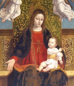 Madonna og barn, detalje