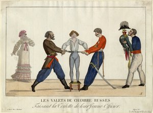 Toilet af en ung russisk officer, ca. 1815 af Ambroise Louis Garneray