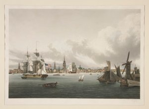 Udsigt over Philadelphia af Ambroise Louis Garneray