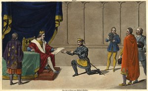 I 1327 omdannede Charles IV the Bel (1294-1328) Bourbons herredømme til et hertugpar (duche pairie) til fordel for lyskens søn af Robert de Clermont og barnebarn af Saint-Louis, Louis I. af Ambroise Tardieu