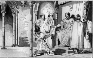 I 1327, Charles IV the Bel (1294-1328) erigue Bourbons herredømme til fordel for lyskens søn af Robert de Clermont og barnebarn af Saint-Louis, Louis I af Ambroise Tardieu