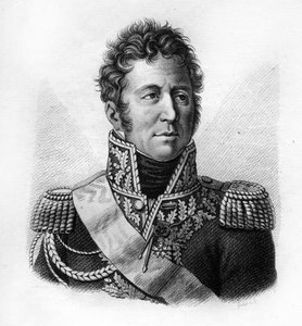 Jacques Alexandre Bernard Law, Marquis de Lauriston, marskal af Frankrig (1768-1828) - i “Portrætter af franske generaler efter franskmændenes sejre og erobringer”” Indgraveret af Ambroise Tardieu i 1818. Stella Collection. af Ambroise Tardieu