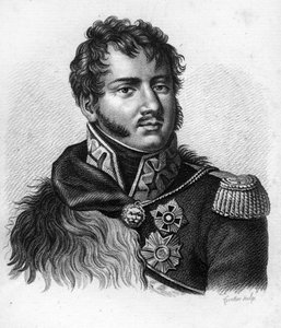 Prins Joseph (Jozef) Antoni Poniatowski (1763-1813), polsk officer, marskal af imperiet.I "" Portrætter af de franske generaler efter franskmændenes sejre og erobringer"". Graveret af Ambroise Tardieu i 1818. Stella Collection. af Ambroise Tardieu