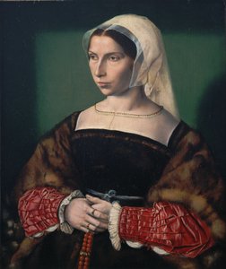Portræt af Anne Stafford af Ambrosius Benson