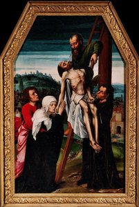 Nedstigningen fra korset, 1528. af Ambrosius Benson