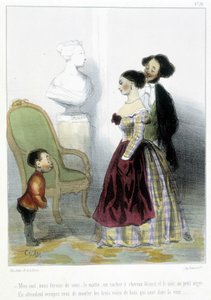 Karikatur - i "" Madeleines"" af Cham, v.1870-1880 af Amédée de Noé