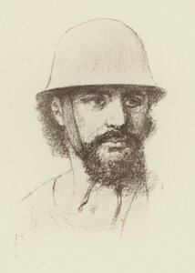 Bronzealderhjelm (litho)