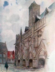 Rådhuset, Nieuport (farvelitografi)