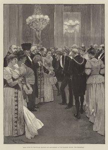 Bal givet til provinsborgmestre og borgmesterinder i Mansion House, receptionen af Amedee Forestier