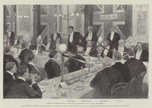Banket for de australske cricketspillere på Inns of Court Hotel, 7. september