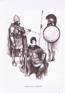 Bronzealderkrigere, illustration fra 